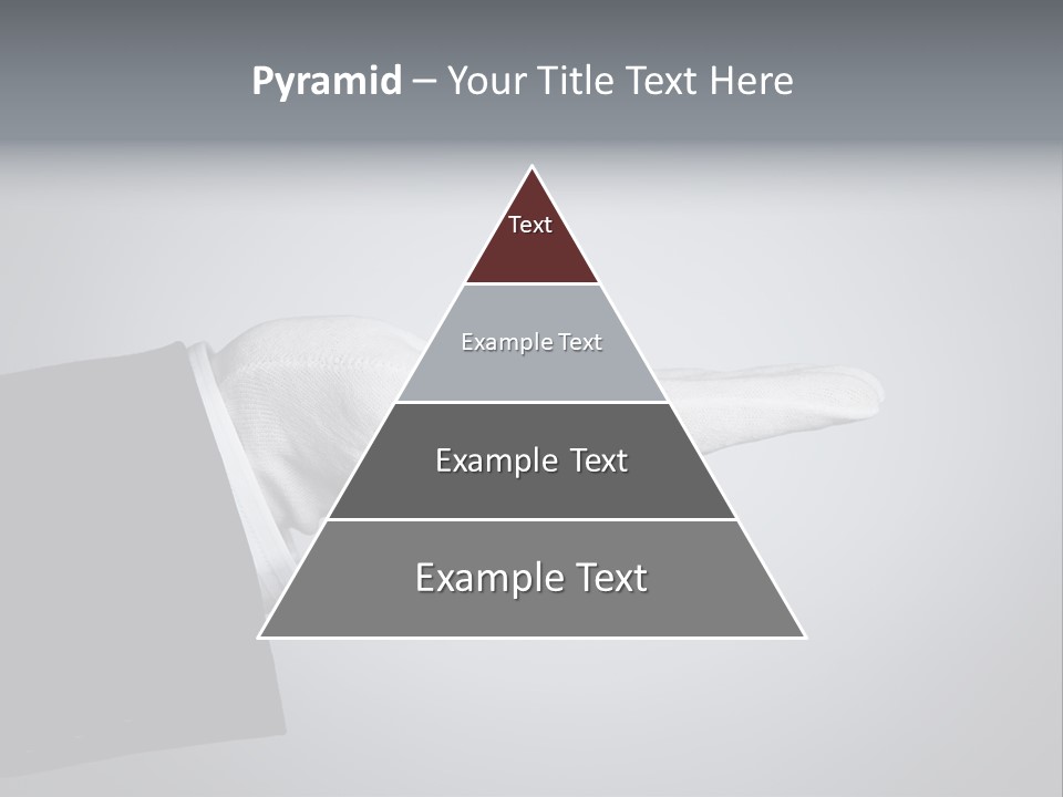 Support Product Hand PowerPoint Template