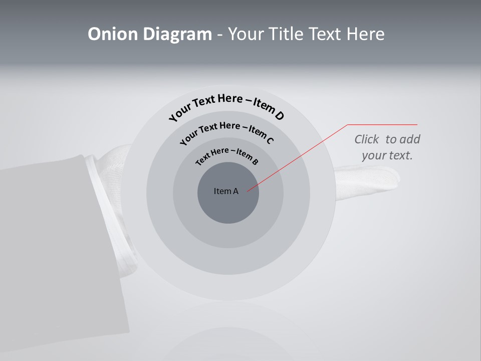 Support Product Hand PowerPoint Template