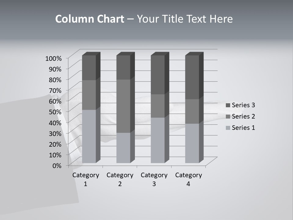 Support Product Hand PowerPoint Template