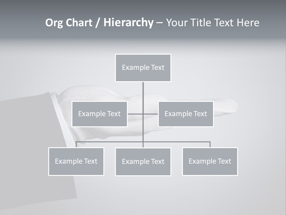 Support Product Hand PowerPoint Template