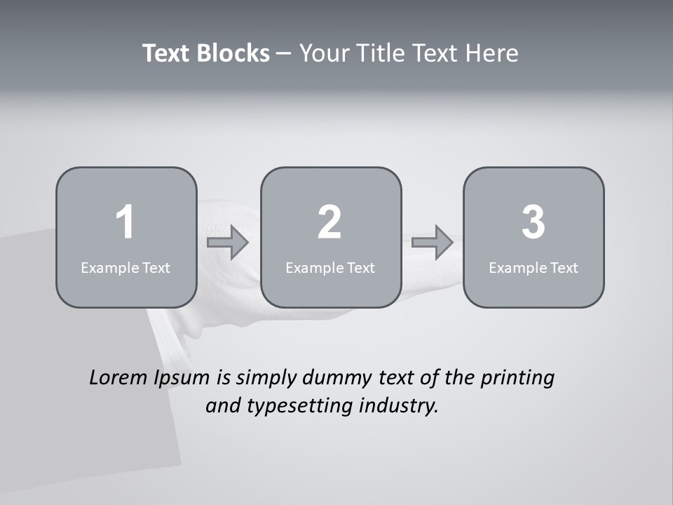 Support Product Hand PowerPoint Template