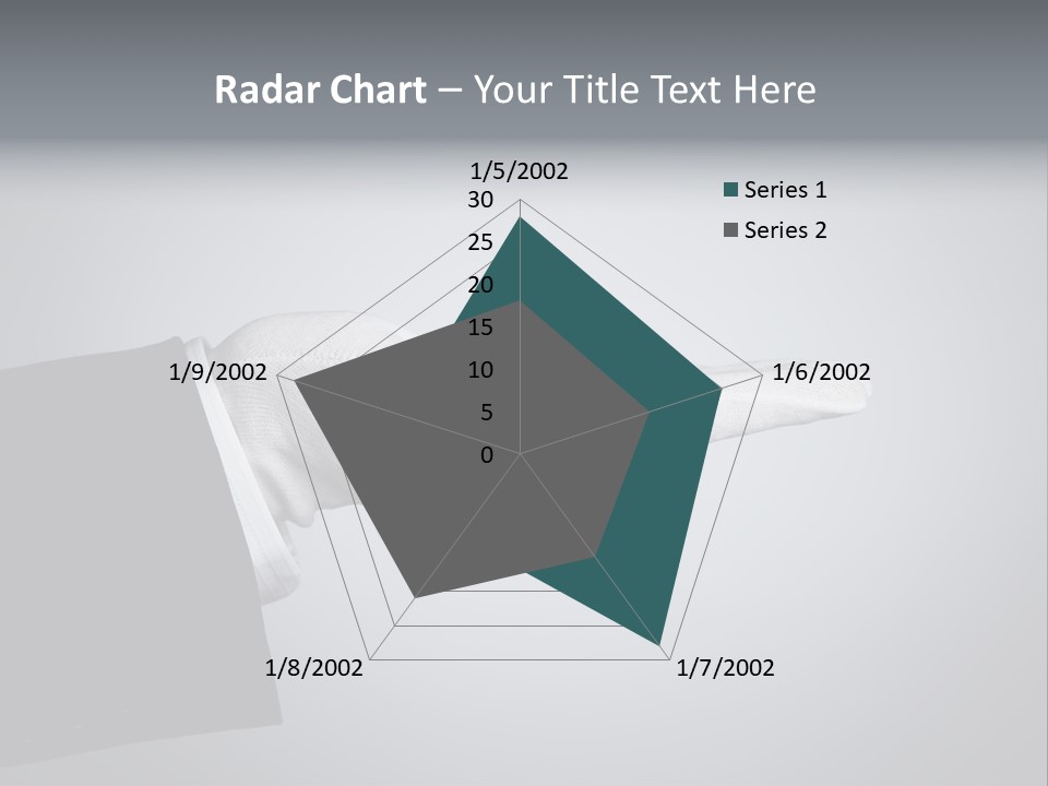 Support Product Hand PowerPoint Template