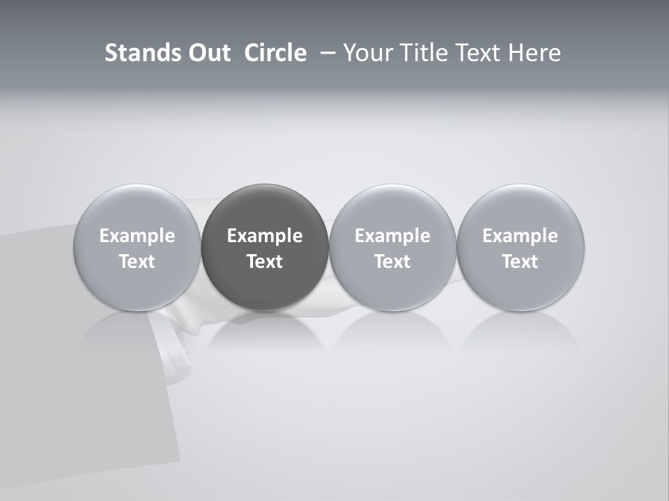 Support Product Hand PowerPoint Template