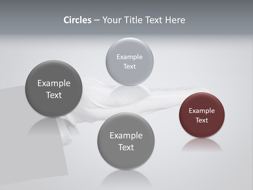 Support Product Hand PowerPoint Template