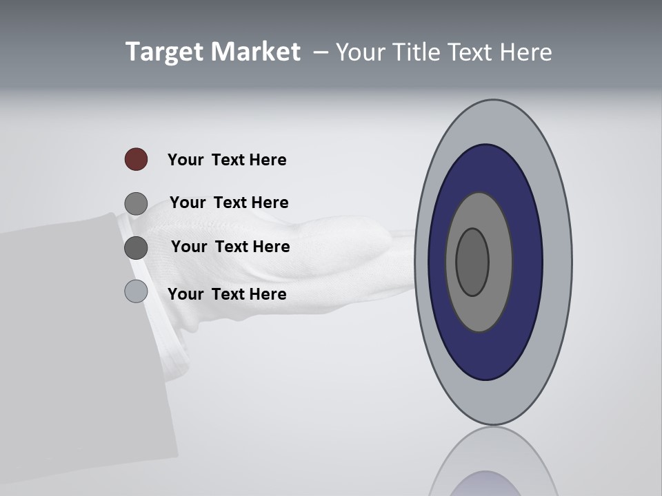 Support Product Hand PowerPoint Template