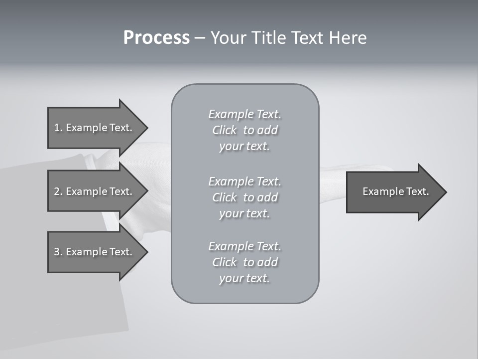 Support Product Hand PowerPoint Template