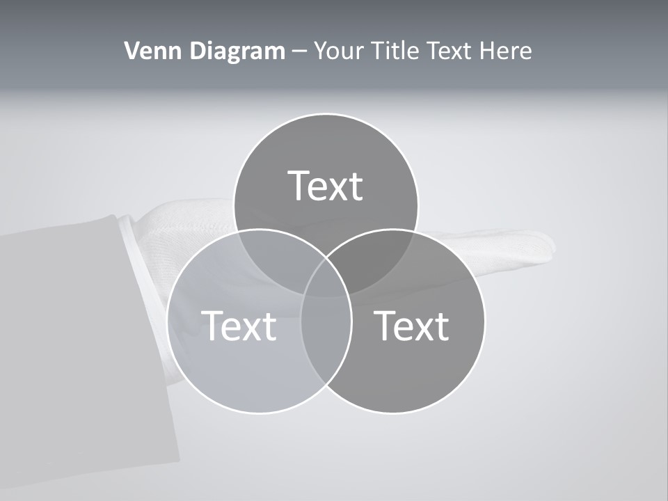 Support Product Hand PowerPoint Template