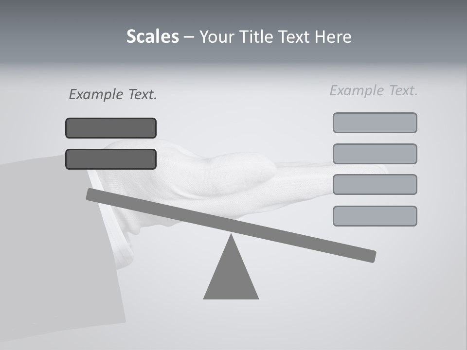 Support Product Hand PowerPoint Template