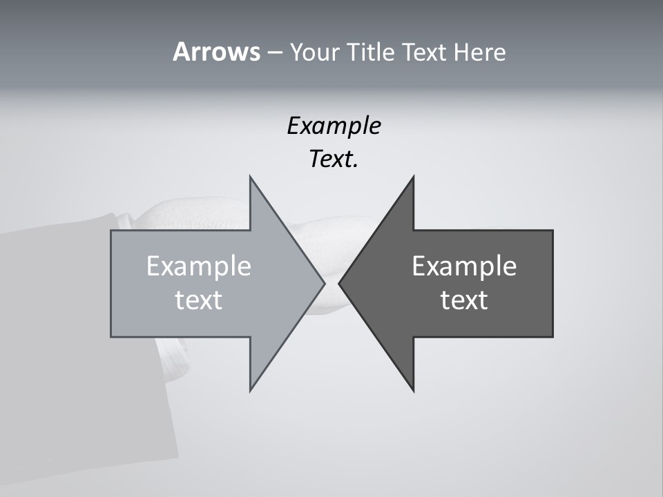 Support Product Hand PowerPoint Template