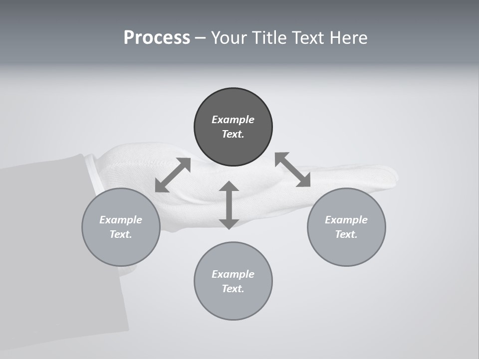 Support Product Hand PowerPoint Template
