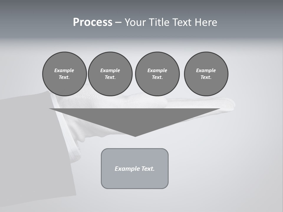 Support Product Hand PowerPoint Template