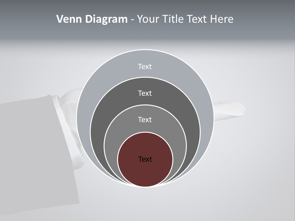 Support Product Hand PowerPoint Template