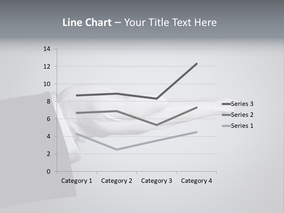 Support Product Hand PowerPoint Template