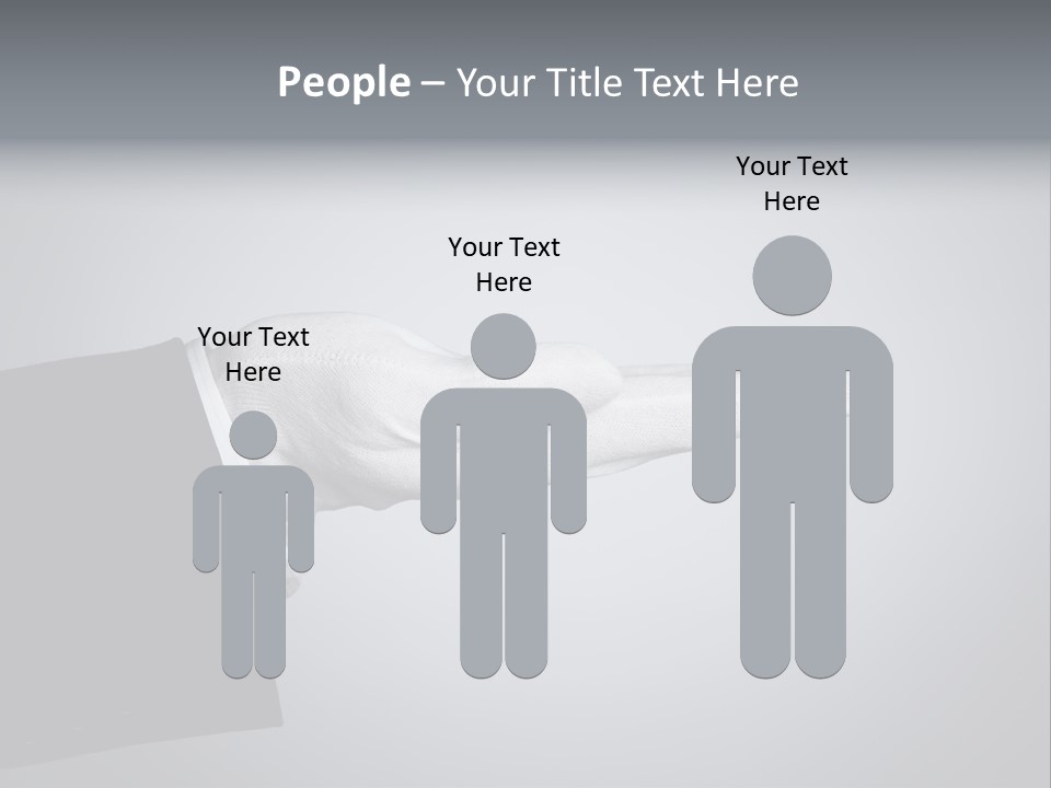 Support Product Hand PowerPoint Template