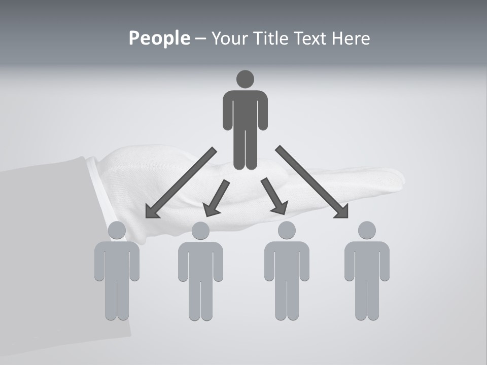 Support Product Hand PowerPoint Template