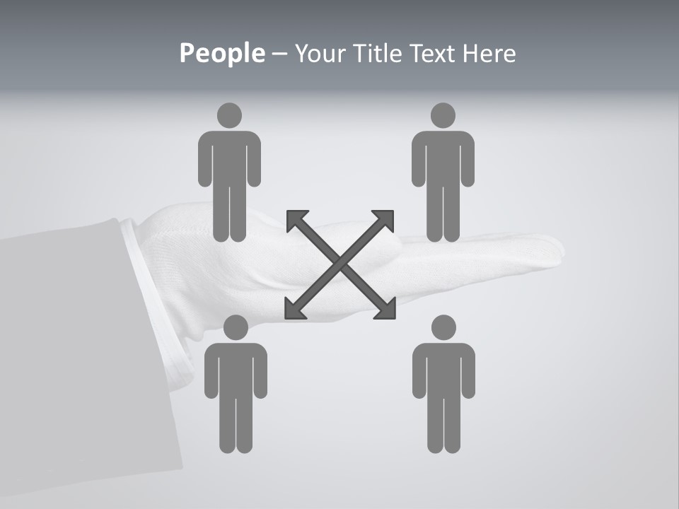 Support Product Hand PowerPoint Template