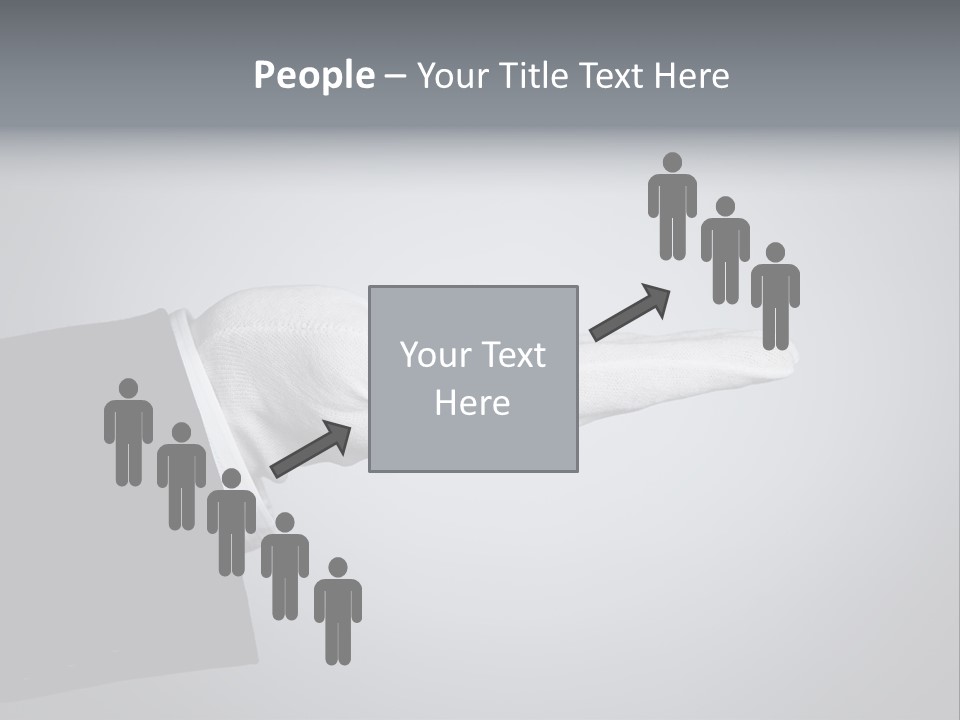 Support Product Hand PowerPoint Template