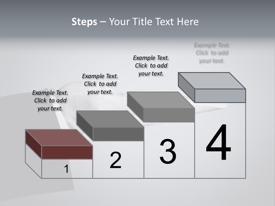 Support Product Hand PowerPoint Template