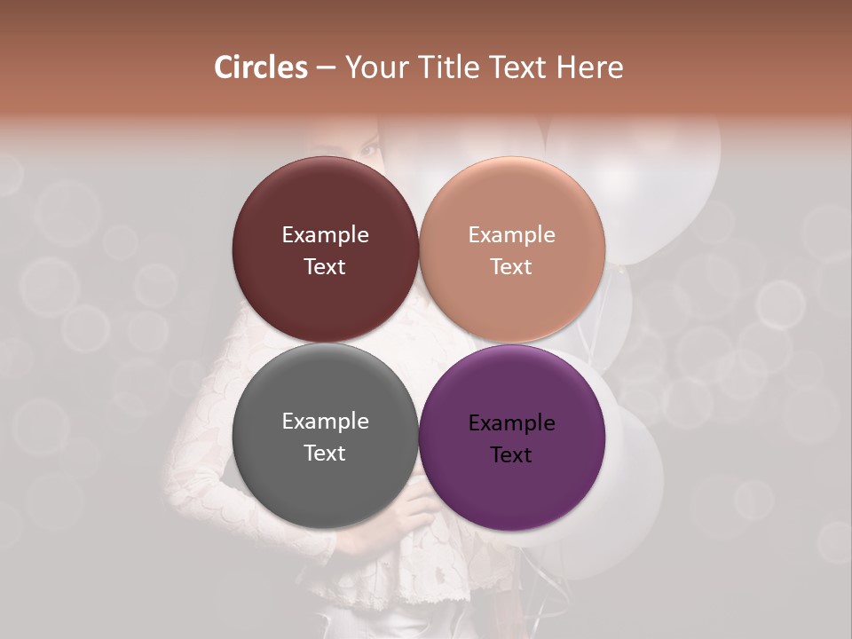 Party Fashion Resting PowerPoint Template