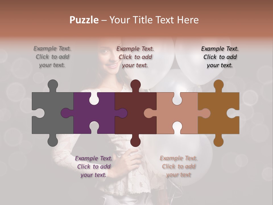 Party Fashion Resting PowerPoint Template