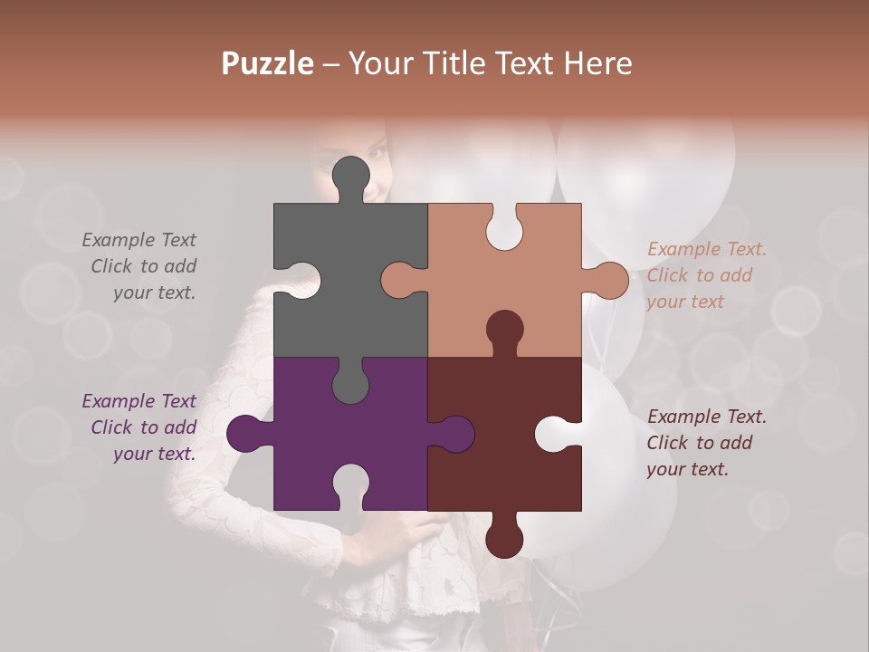 Party Fashion Resting PowerPoint Template