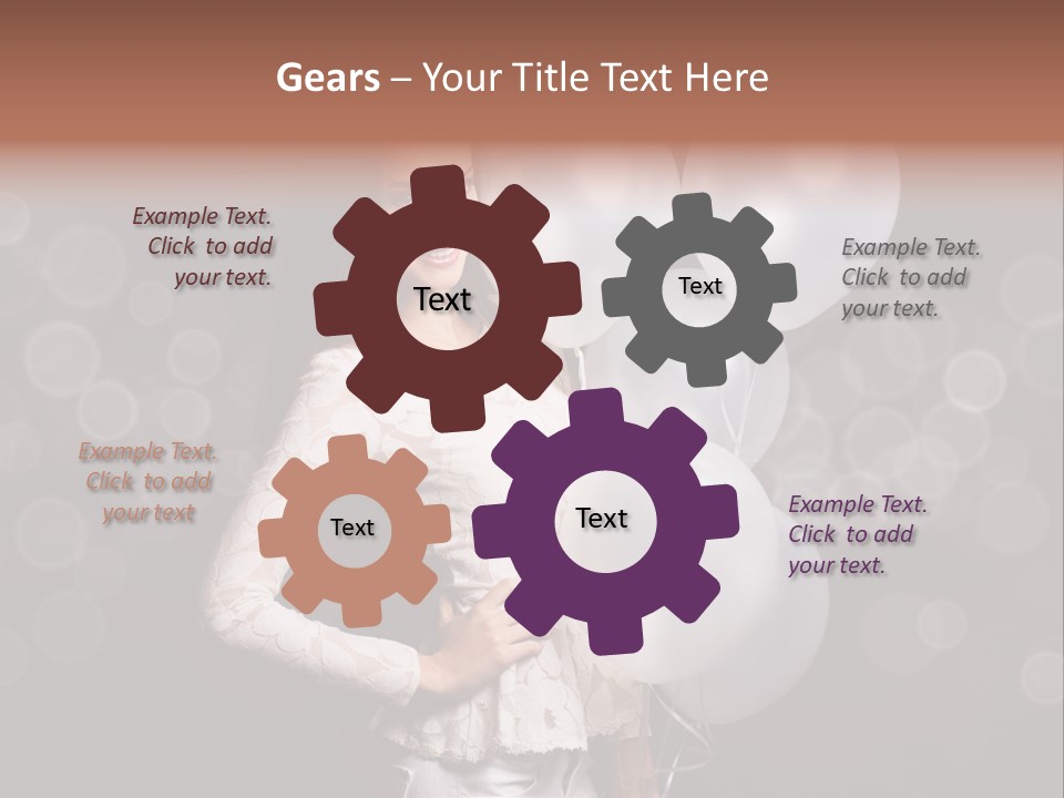 Party Fashion Resting PowerPoint Template