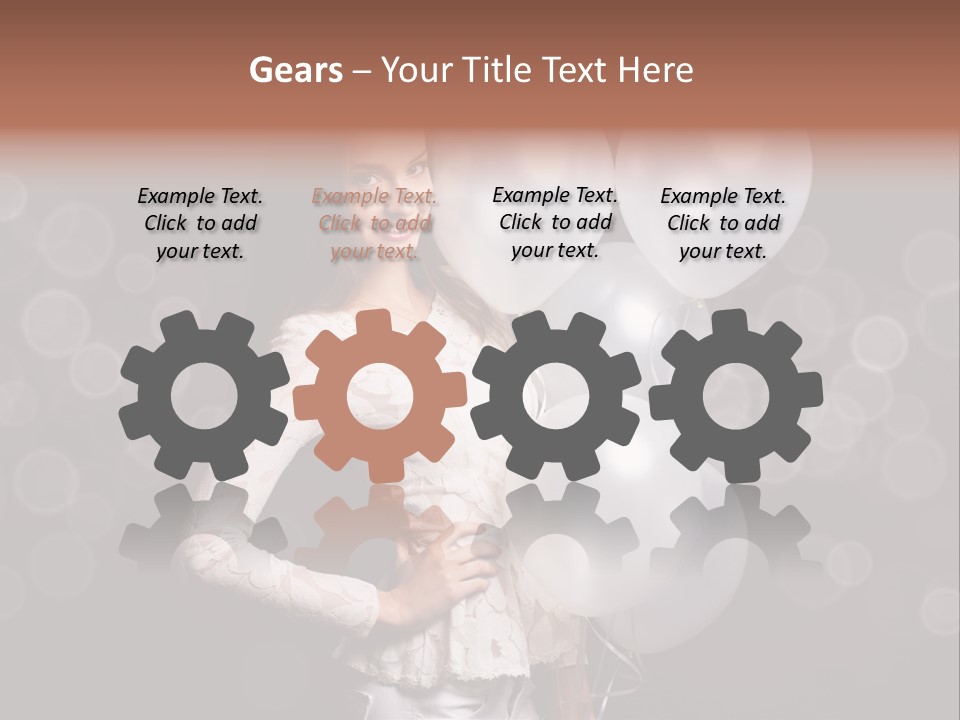 Party Fashion Resting PowerPoint Template