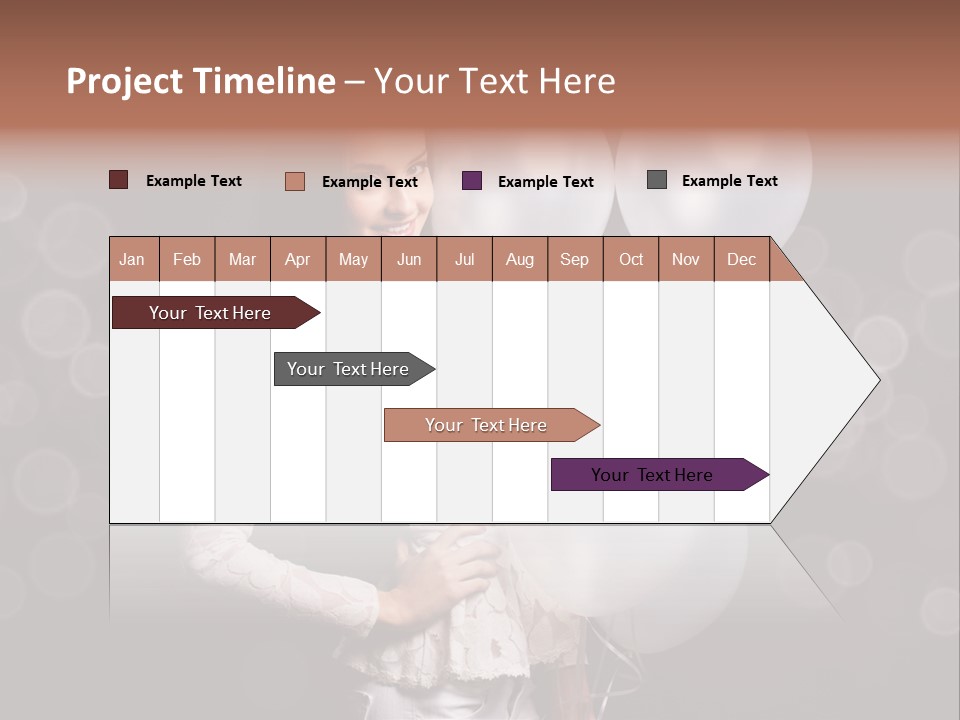 Party Fashion Resting PowerPoint Template