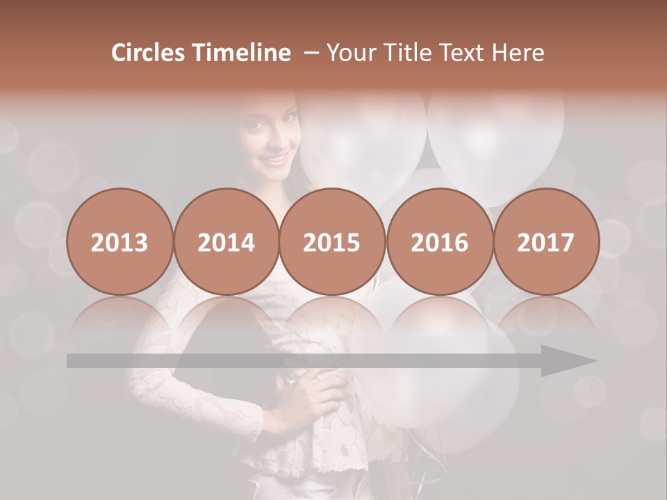 Party Fashion Resting PowerPoint Template