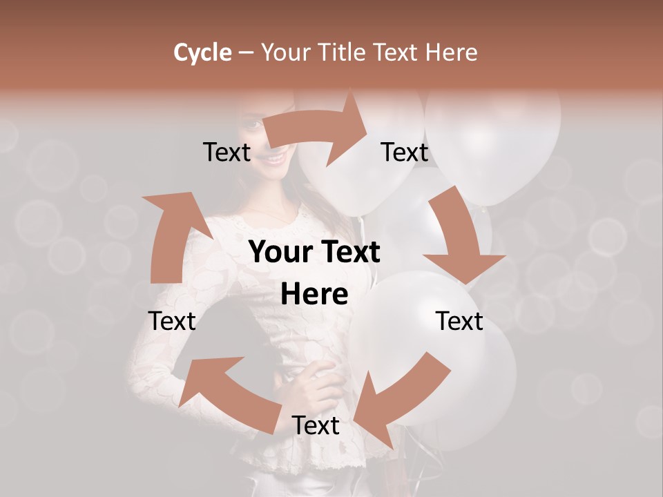 Party Fashion Resting PowerPoint Template