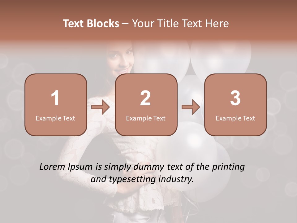 Party Fashion Resting PowerPoint Template
