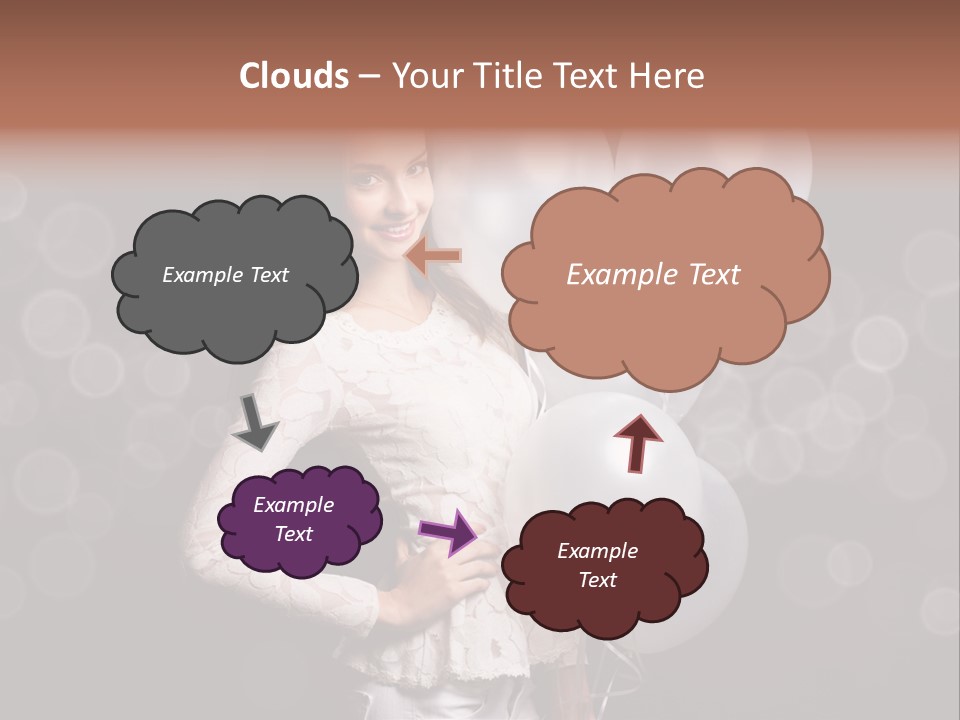 Party Fashion Resting PowerPoint Template