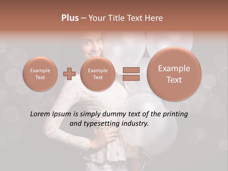 Party Fashion Resting PowerPoint Template
