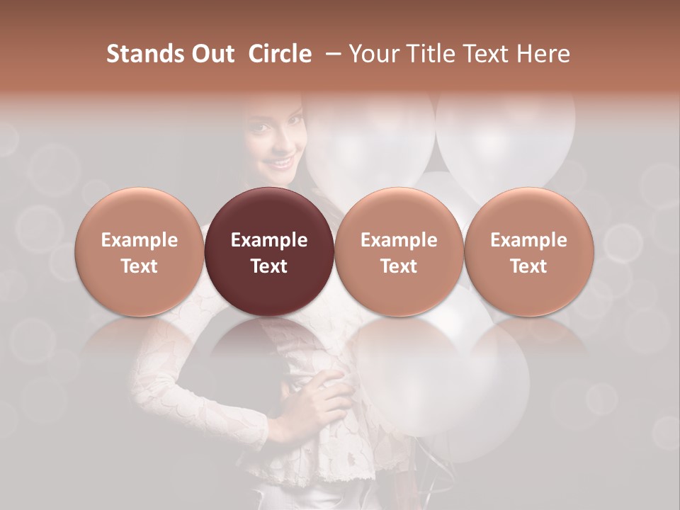 Party Fashion Resting PowerPoint Template