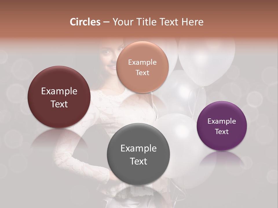 Party Fashion Resting PowerPoint Template