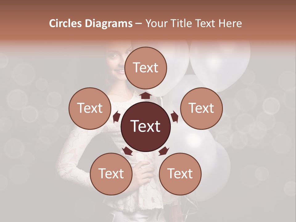 Party Fashion Resting PowerPoint Template