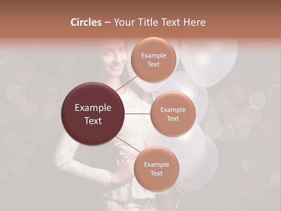 Party Fashion Resting PowerPoint Template