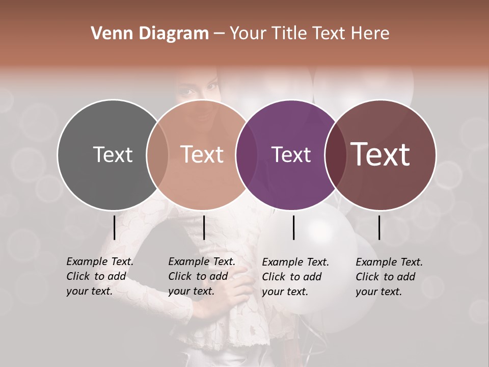Party Fashion Resting PowerPoint Template