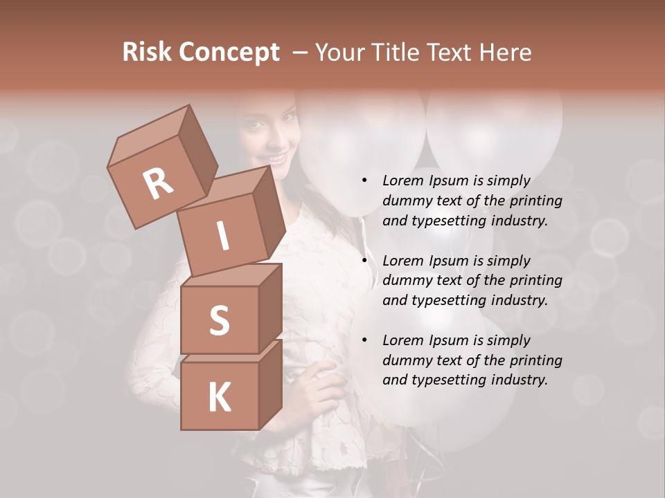 Party Fashion Resting PowerPoint Template