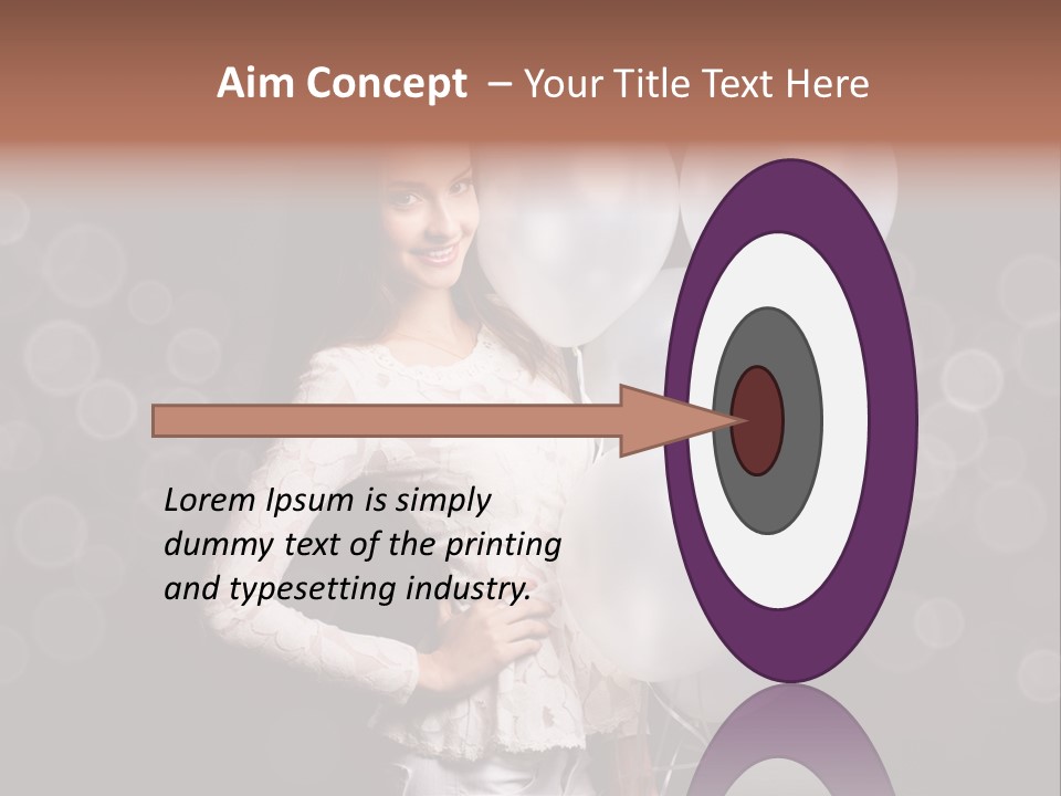 Party Fashion Resting PowerPoint Template