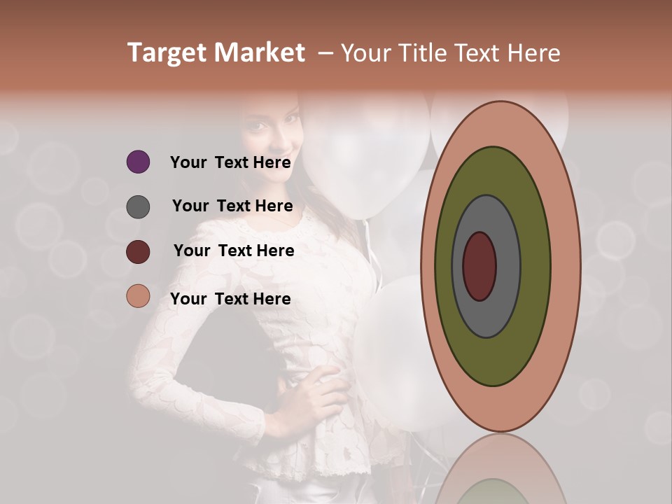 Party Fashion Resting PowerPoint Template