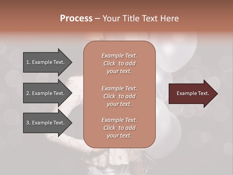 Party Fashion Resting PowerPoint Template