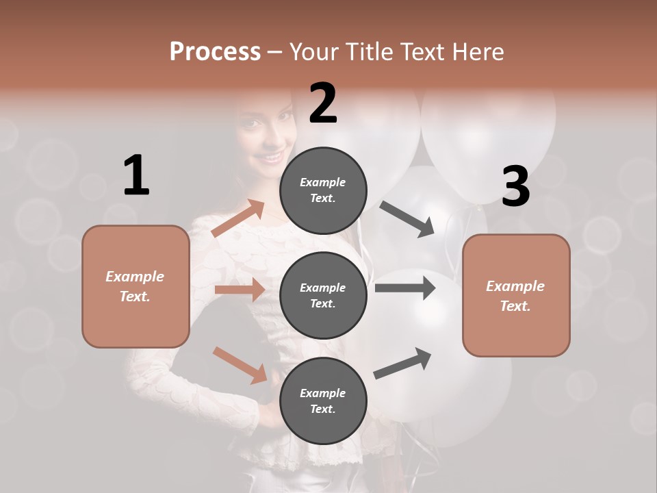 Party Fashion Resting PowerPoint Template