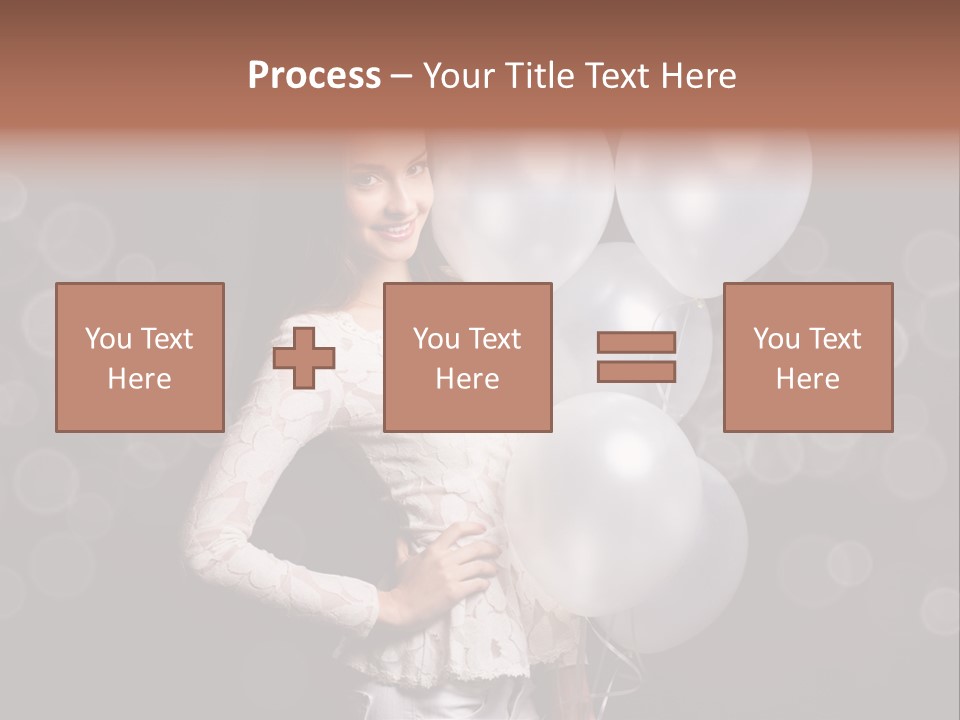 Party Fashion Resting PowerPoint Template
