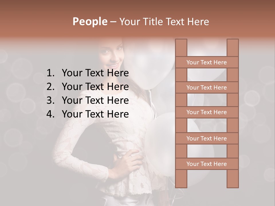 Party Fashion Resting PowerPoint Template