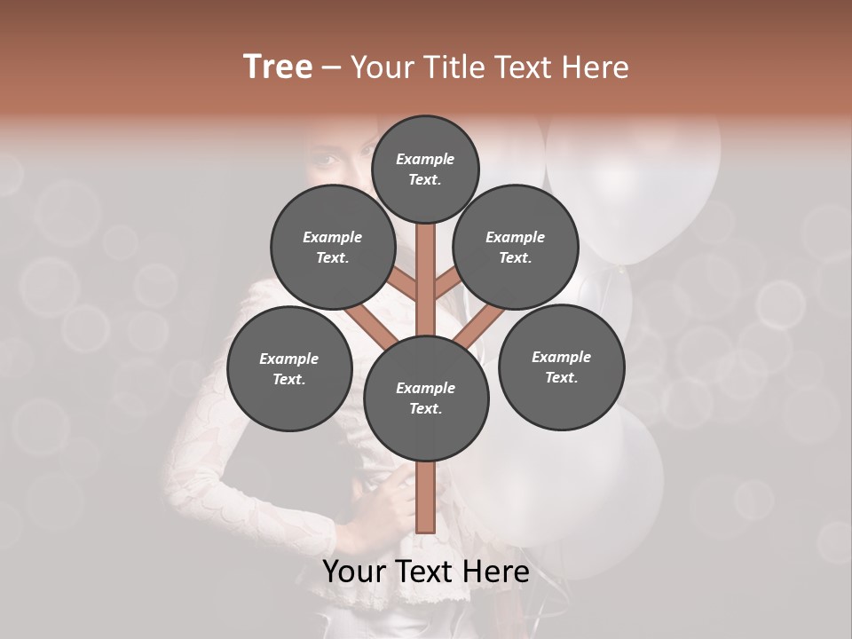 Party Fashion Resting PowerPoint Template