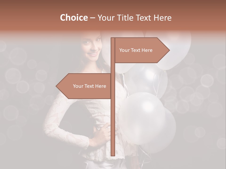 Party Fashion Resting PowerPoint Template
