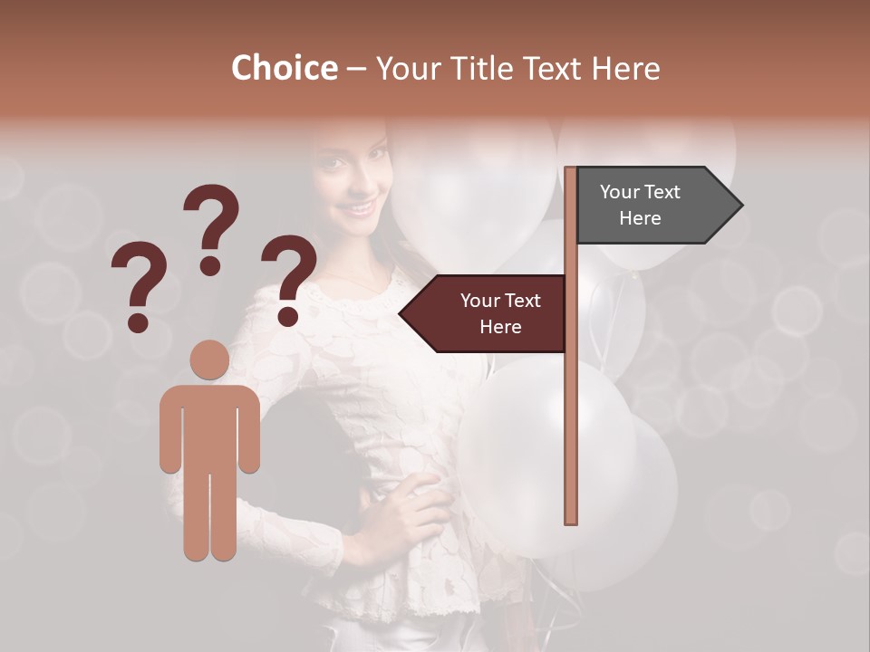 Party Fashion Resting PowerPoint Template