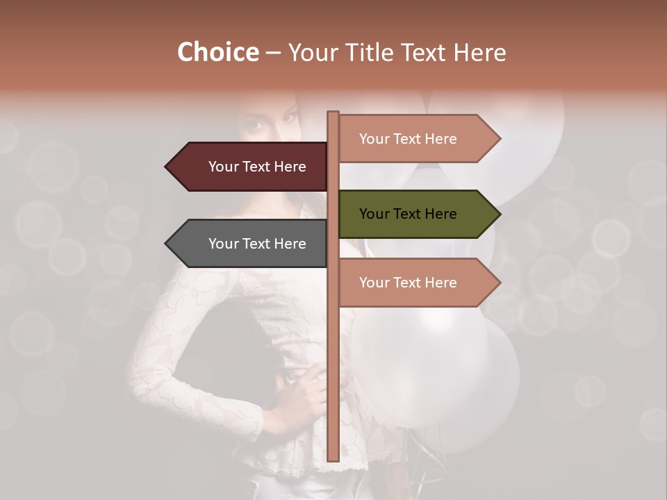 Party Fashion Resting PowerPoint Template