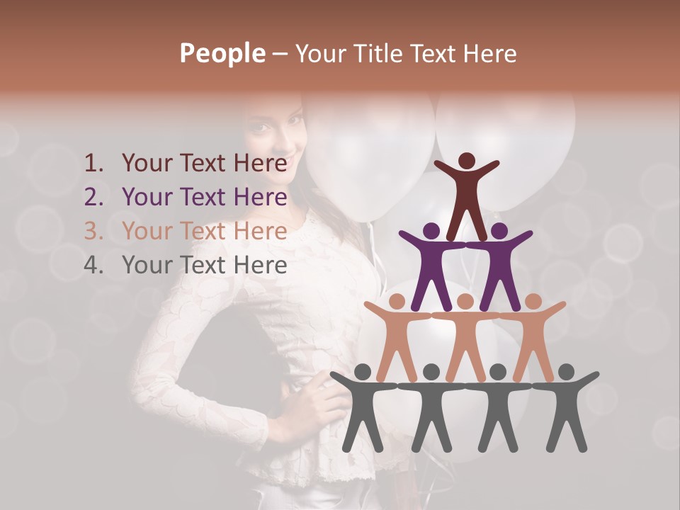 Party Fashion Resting PowerPoint Template